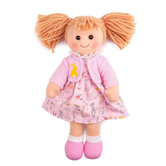  A soft and cuddly Bigjigs ragdoll dressed in a super sweet outfit.