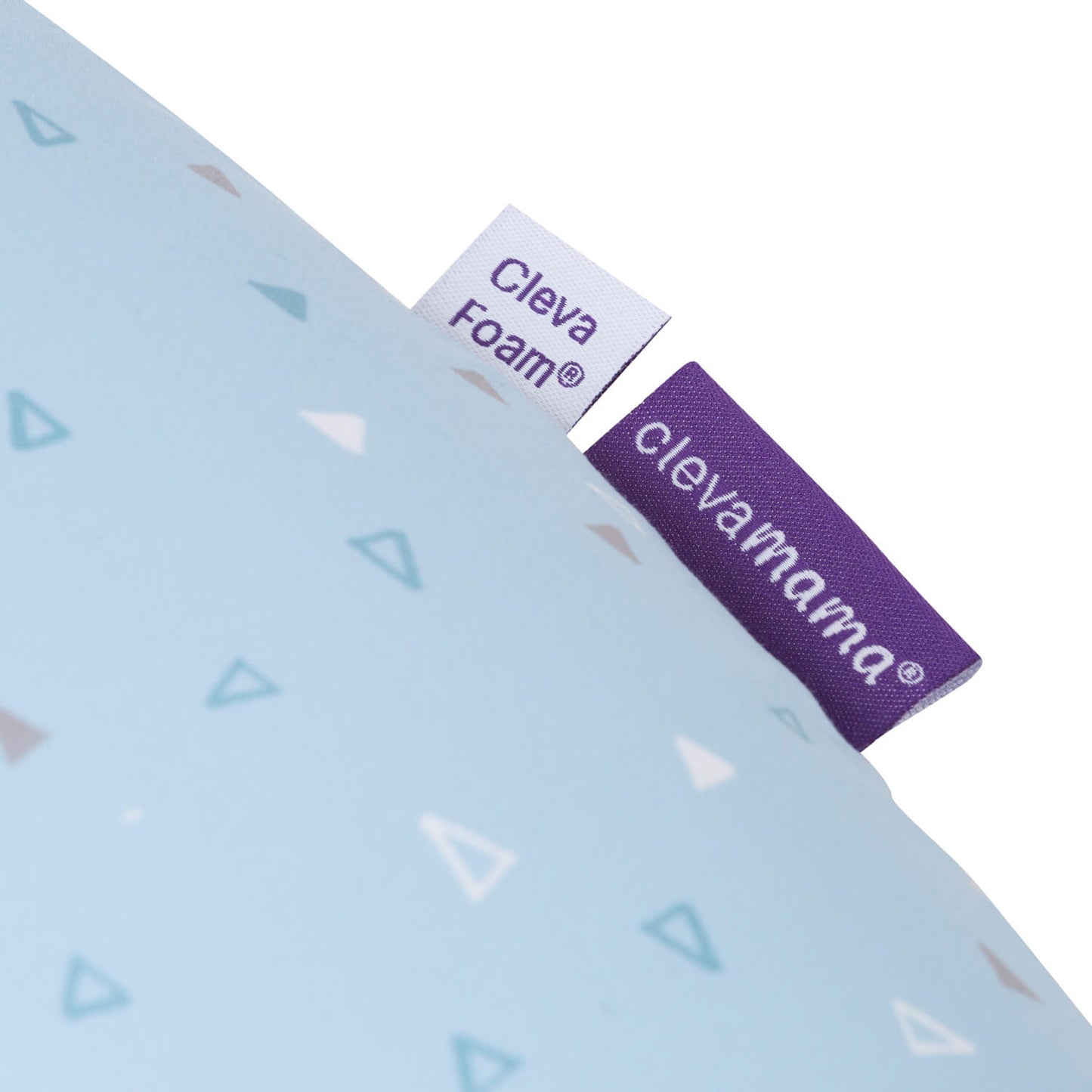 ClevaCushion® Nursing Pillow & Baby Nest (Blue Confetti)