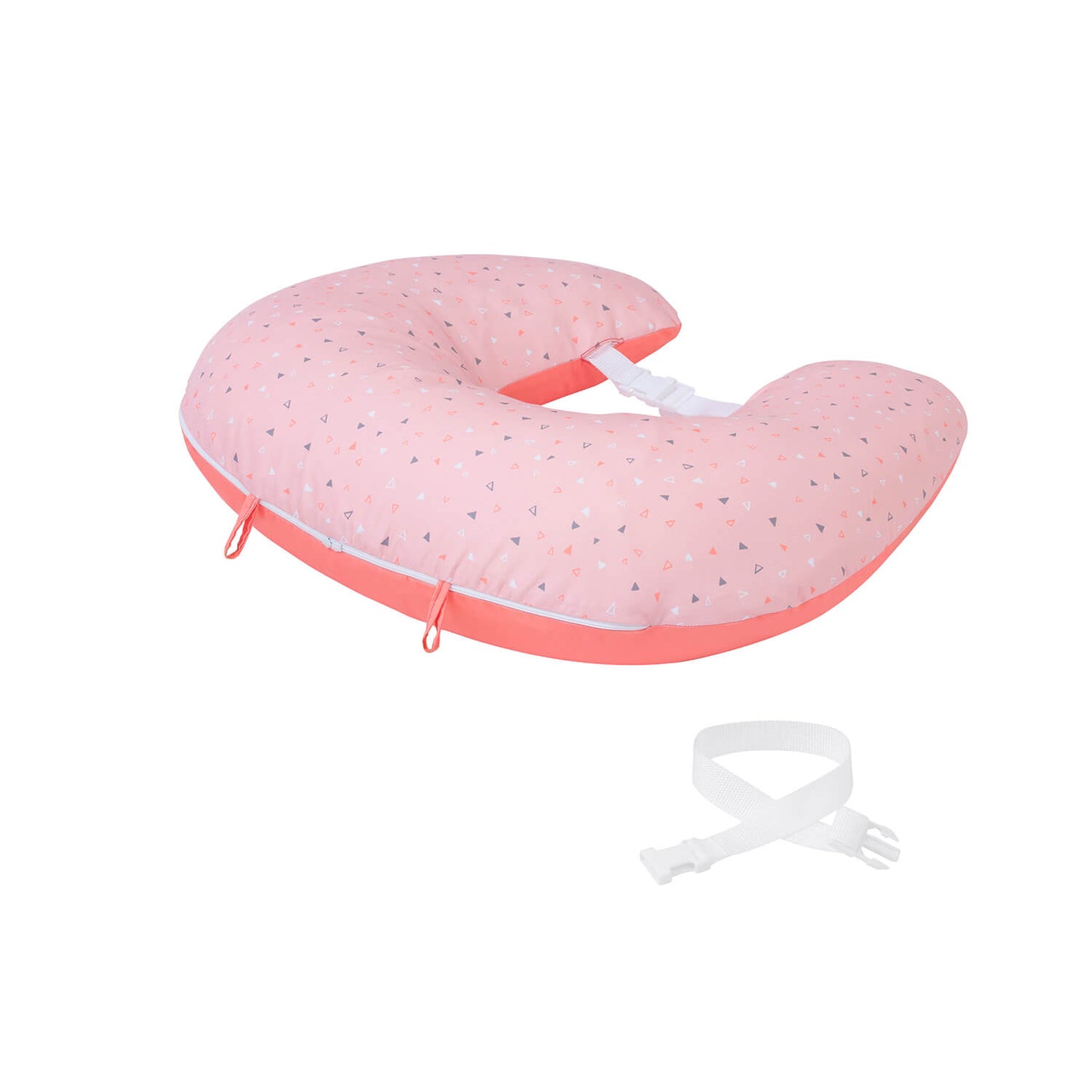 ClevaCushion® Nursing Pillow & Baby Nest (Coral Confetti)