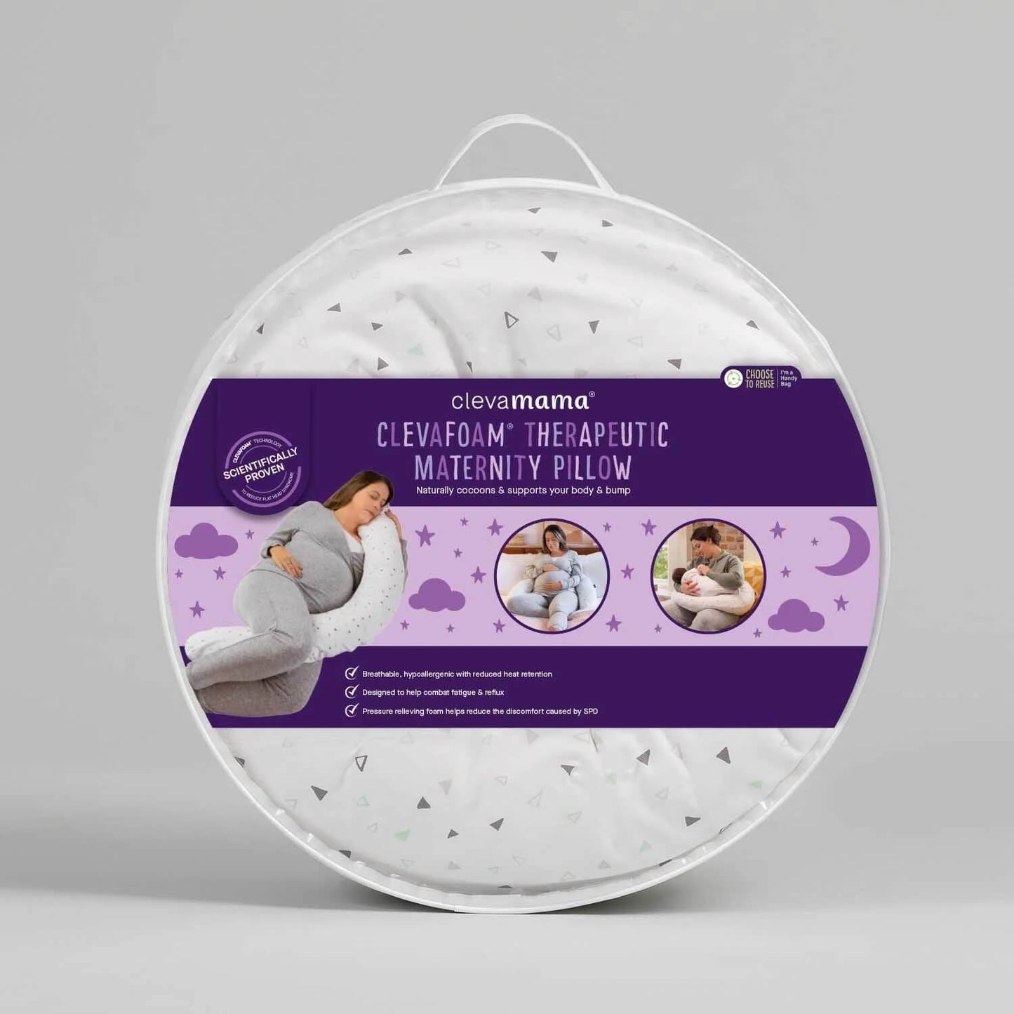 Clevamama ClevaFoam® Therapeutic Maternity Pillow