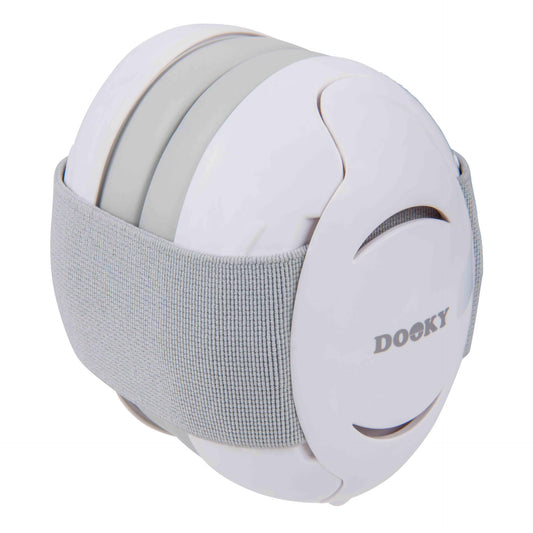 The Dooky Baby Earmuff is a hearing protector specially designed for toddlers. With an eye for comfort and style, the Dooky Baby Earmuffs provide a safe haven for your baby's sensitive hearing.