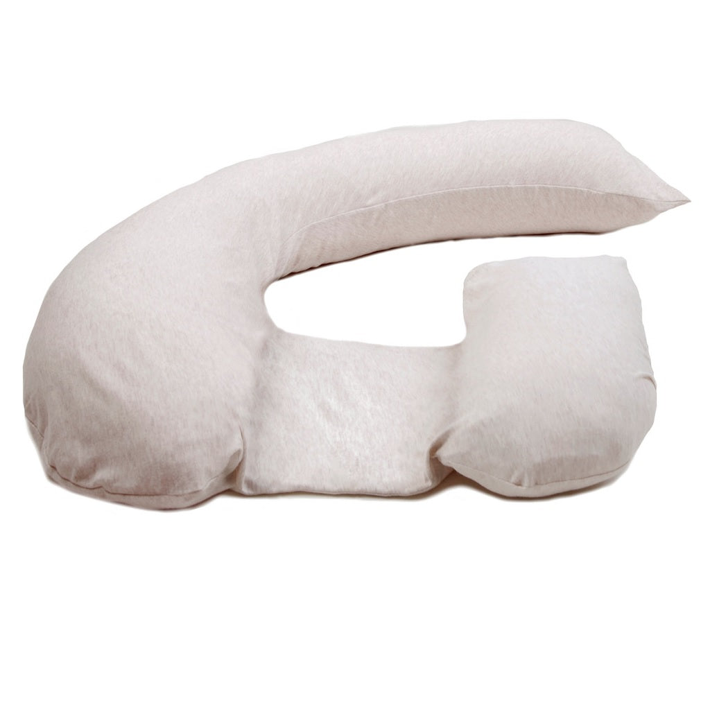 Dreamgenii Pregnancy, Support & Feeding Pillow (Beige Marl)