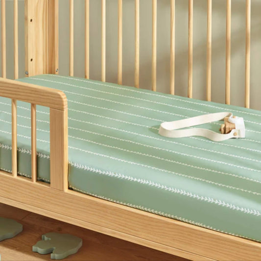 Kabode Organic Cotton Fitted Sheet (Vine Mint)