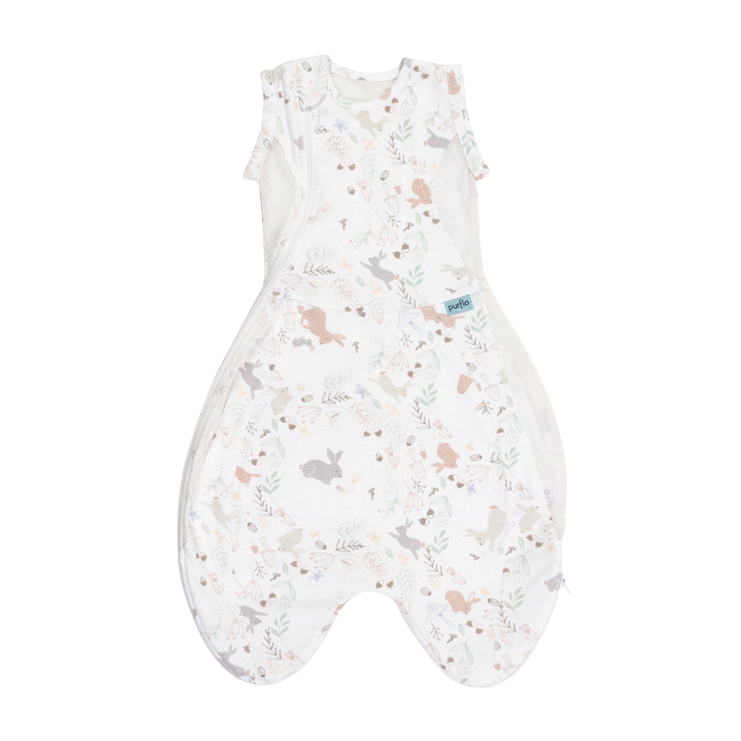 A swaddle bag that grows with baby. Swaddle arms in for newborn and out as baby grows up to 4 months