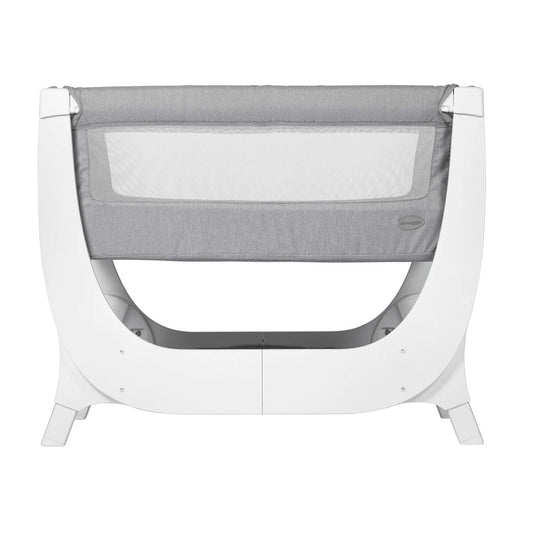 The Shnuggle Air Crib provides a safe and comfortable sleeping space for your baby. Designed to be placed next to your bed, allowing your baby to sleep close to you. Height adjustable and converts to cot when purchased with the cot conversion kit. 
