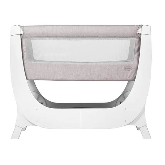 The Shnuggle Air Crib provides a safe and comfortable sleeping space for your baby. Designed to be placed next to your bed, allowing your baby to sleep close to you. Height adjustable and converts to cot when purchased with the cot conversion kit. 