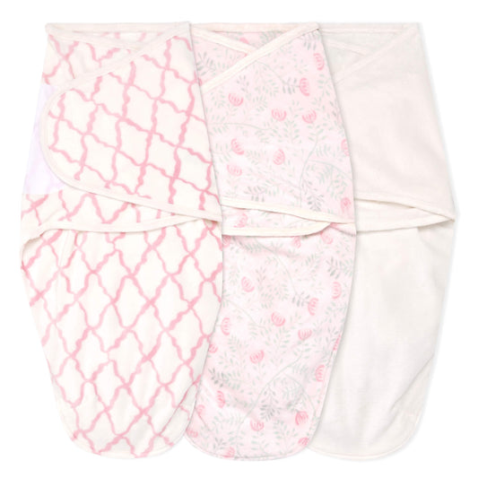 Breathable and snuggly soft, the aden + anais™ essentials 100% cotton muslin baby swaddle blanket ensures little ones' comfort and parents' peace of mind. Pack of 3 velboa swaddle wraps that are generously sized, which not only makes it easier to swaddle with it, but it also makes it incredibly versatile.