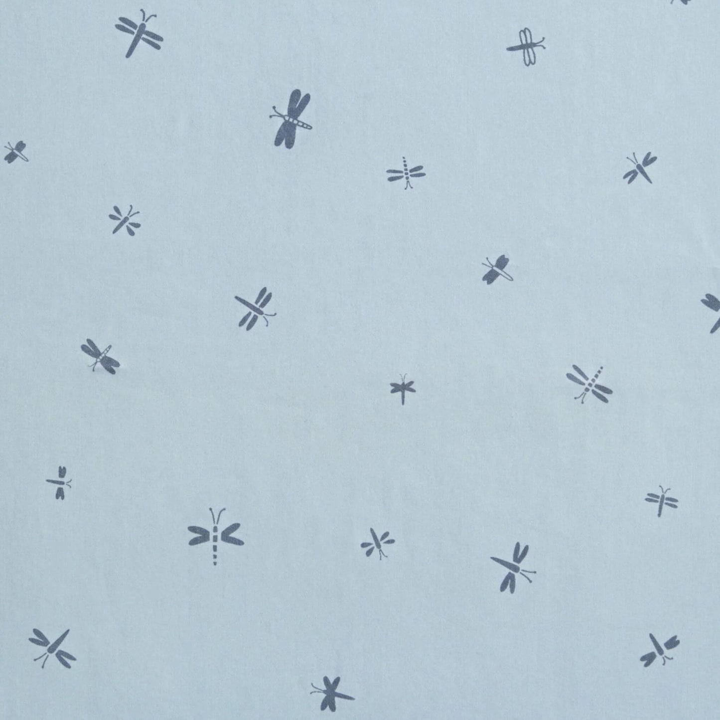 Close-up of the Dragonflies print fabric of the ErgoPouch Sleeping Bag, showcasing its smooth and breathable texture.