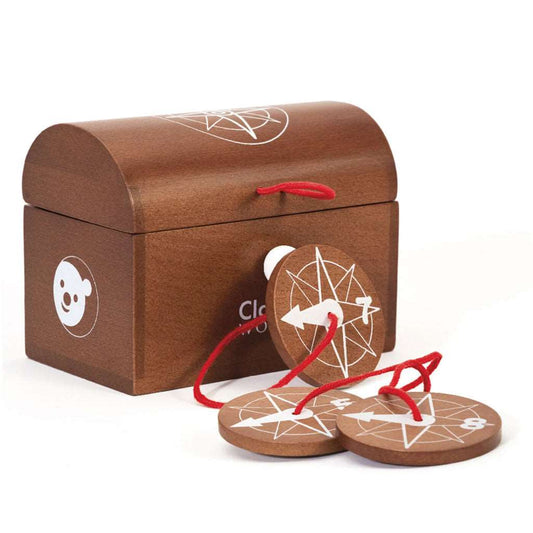 This beautiful treasure chest with compasses is for children that need to be entertained. This is the perfect companion to any good pirate game or as entertainment for lots of little ones at a birthday party.