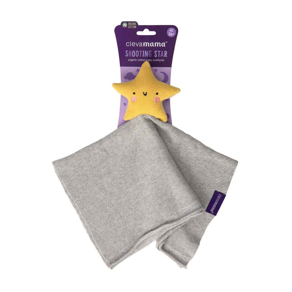 Clevamama Shooting Star Baby Comforter (Grey)