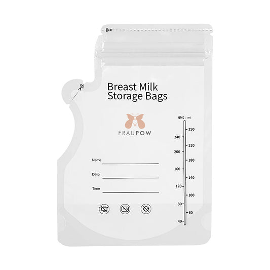 A silicone single breastmilk storage bag