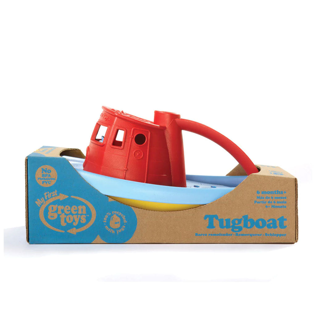 Green Toys Tugboat (Red Top)