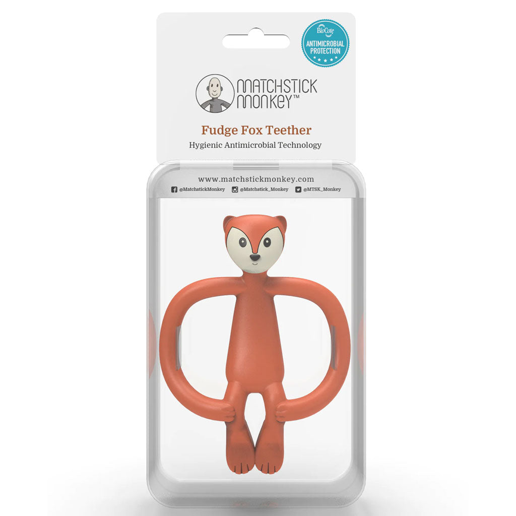 Matchstick Monkey Animal Teether (Fudge Fox)