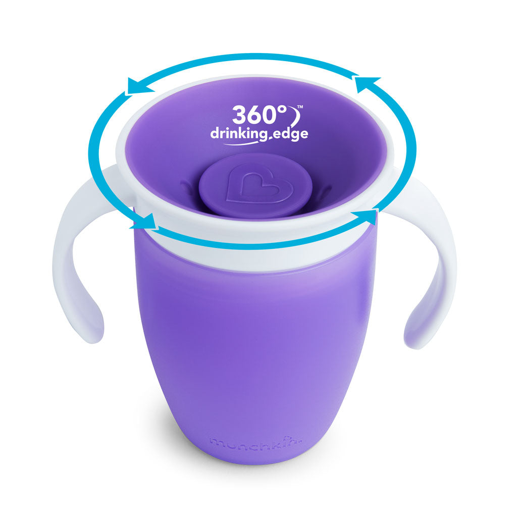 Munchkin Miracle® 360° Trainer Cup - 7oz (Purple)