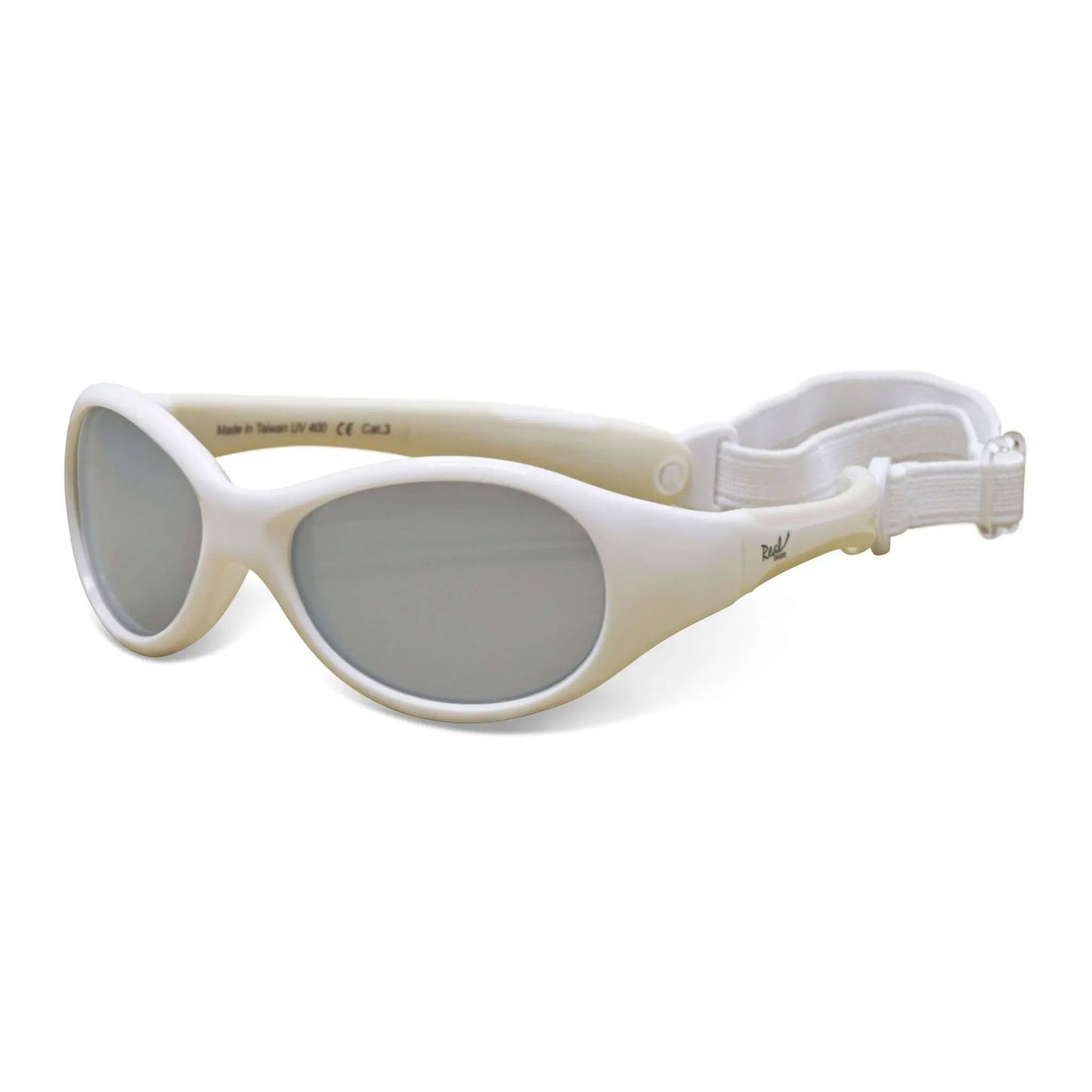 Real Shades Explorer Sunglasses for babies and young children. Unbreakable, 100% UVA UVB Protection. Features a wraparound frame that is perfect for minimising peripheral light.