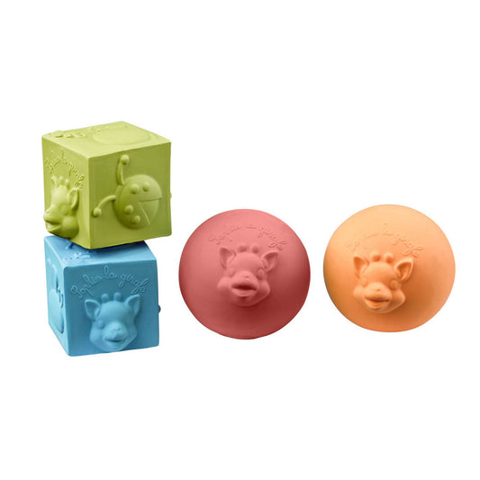 Sophie la Girafe (So Pure) Ball & Cubes Set