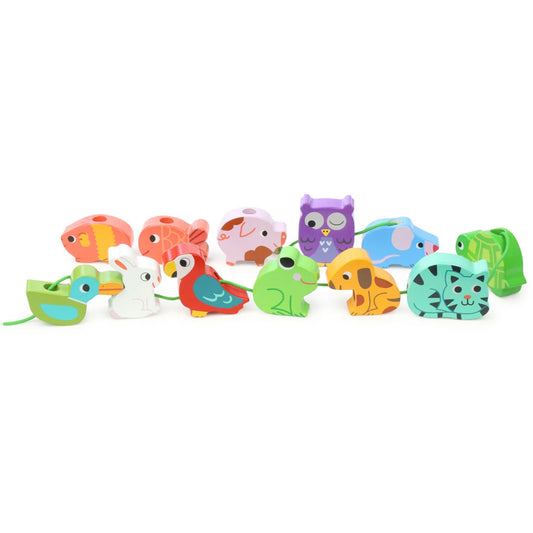 Your child will learn to identify pets as they enhance dexterity and fine motor skills. Wooden beads for toddlers and young children. Brightly coloured nontoxic paint and safe for toddlers to use.