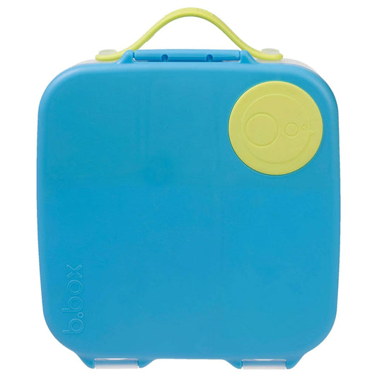 b.box Lunch Box with separated compartments. Made of silicone and PP which is safe. BPS, PVC, BPA and Phthalate free. Features gel cooler pack to help keep food cooler and fresher for longer.