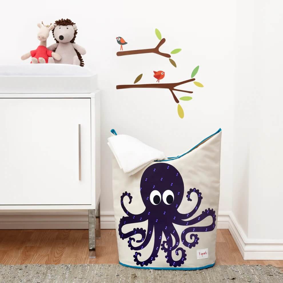 3 Sprouts Laundry Hamper (Octopus)