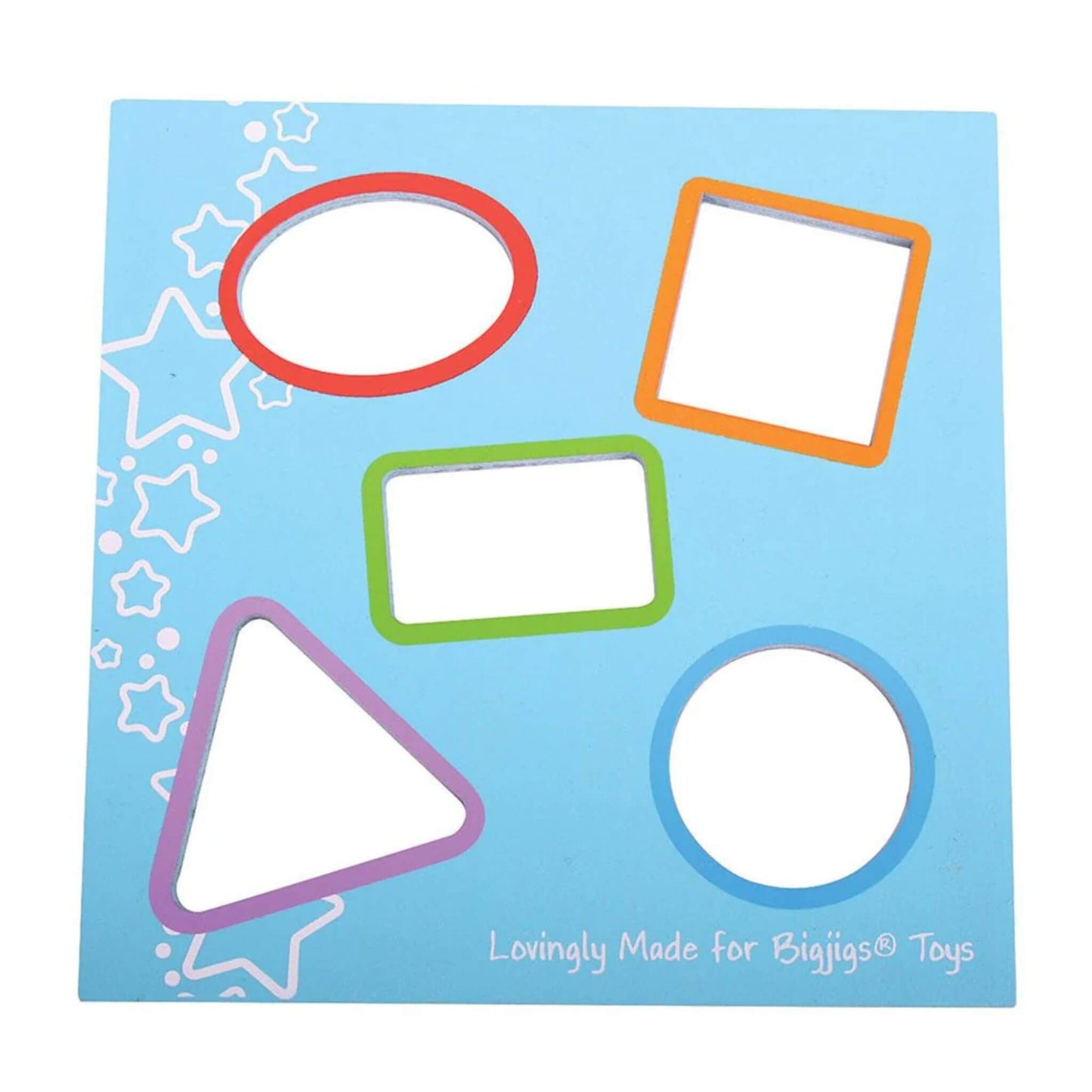 Close-up of bright shape sorting lid with star detail, designed for early learning and fine motor practice.