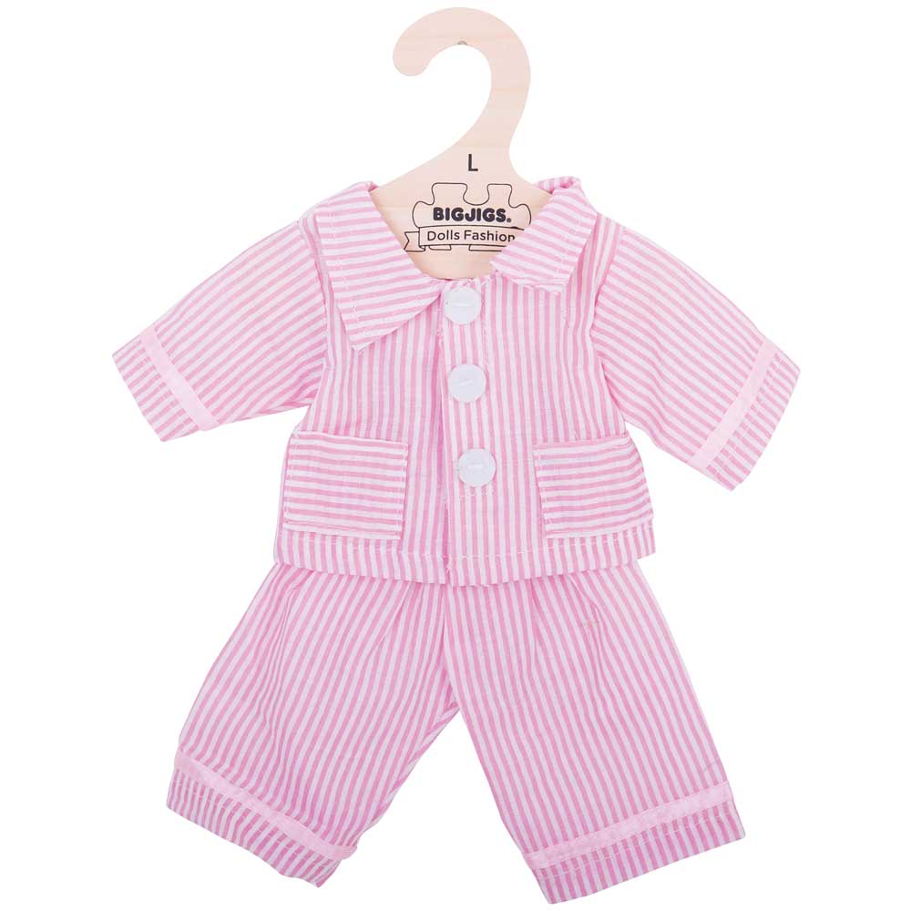 Bigjigs Doll Pyjamas (Pink)