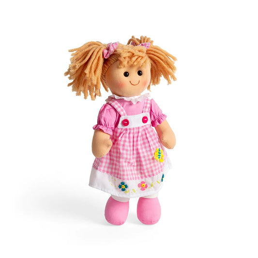 Soft and cuddly Bigjigs Toys ragdoll. Approx 34cm Height