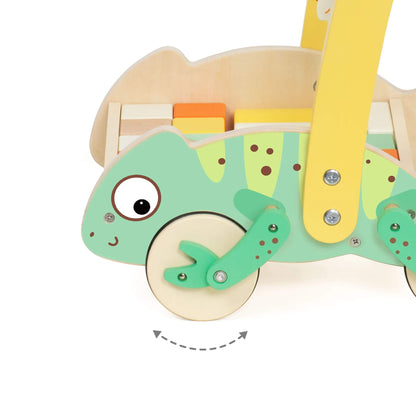 Classic World Chameleon Baby Walker with Blocks