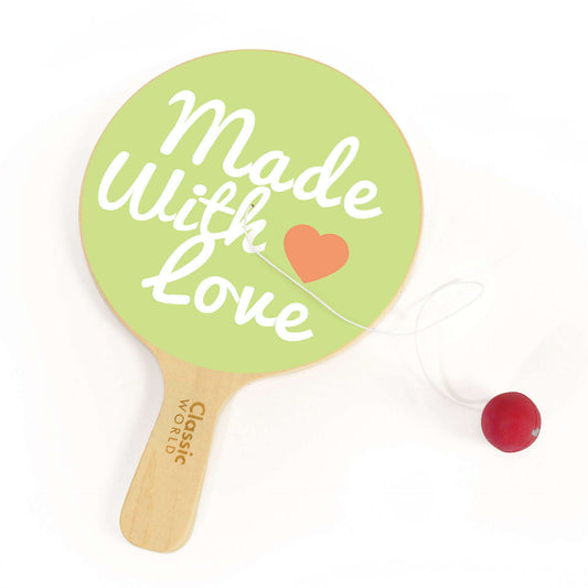 Classic World Paddle and Ball .Helps to develop childrens hand-eye coordination whilst having fun.