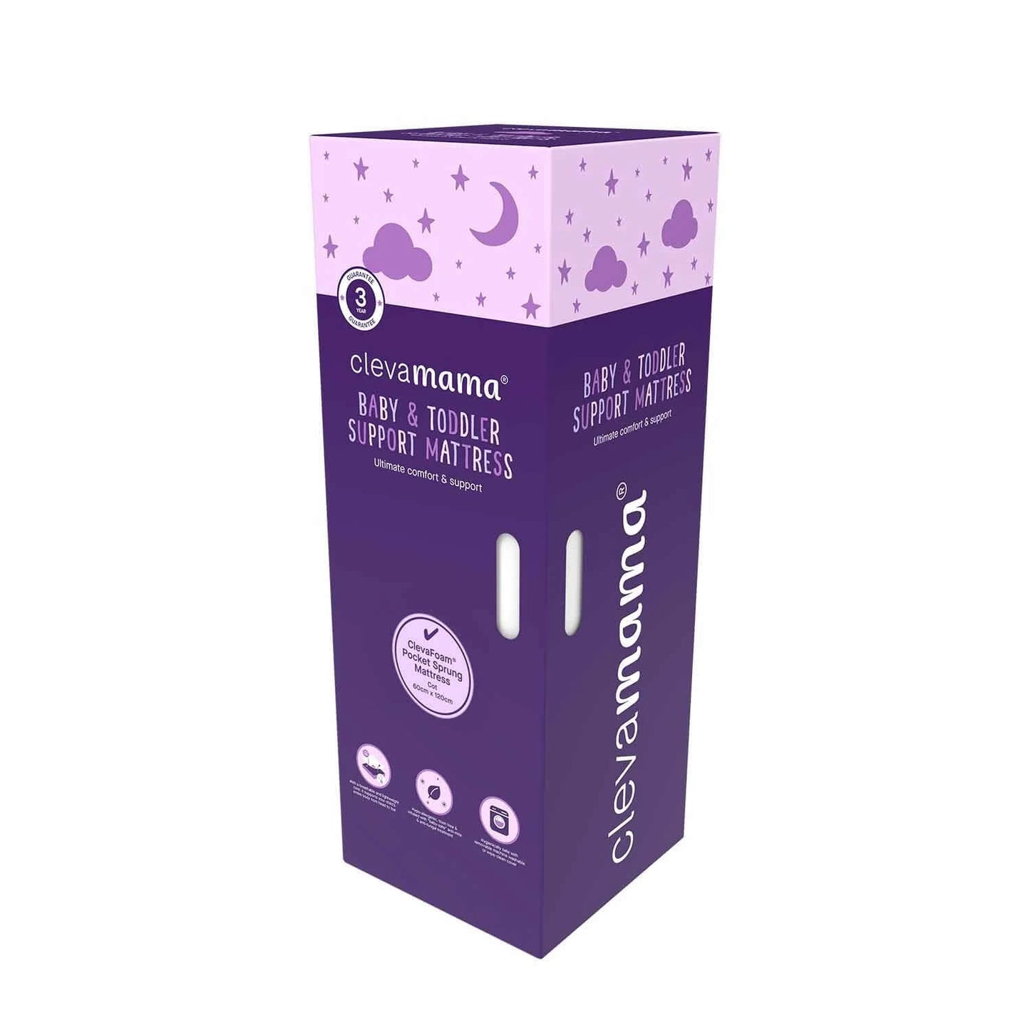 Clevamama ClevaFoam® Pocket Sprung Baby Mattress (Cot)