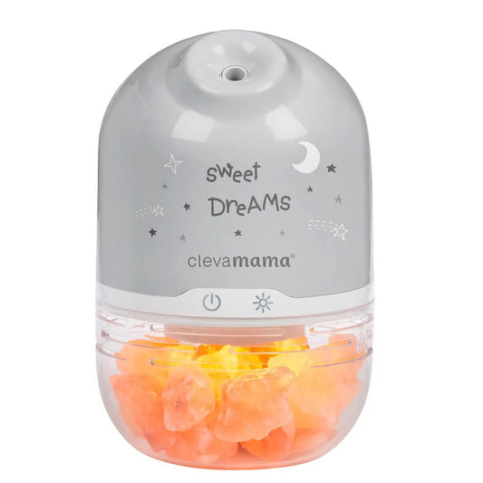 The ClevaPure authentic salt lamp can be used as a humidifier; a warm comforting nightlight with natural air purifying properties and an aromatherapy diffuser. 