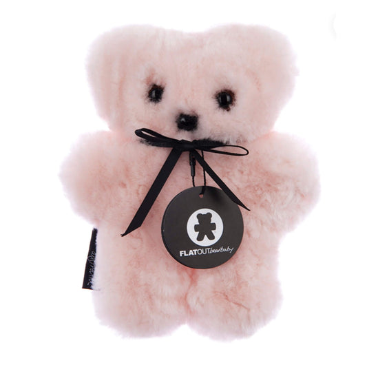 Soft, cuddly and flat, the FLATOUT Bear is made from 100% Australian sheepskin shaped like a teddy bear.