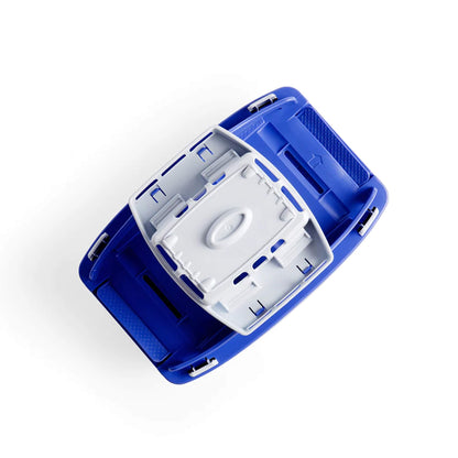 Top-down view revealing the deck layout, windows and moulded detailing on the captain’s cabin.