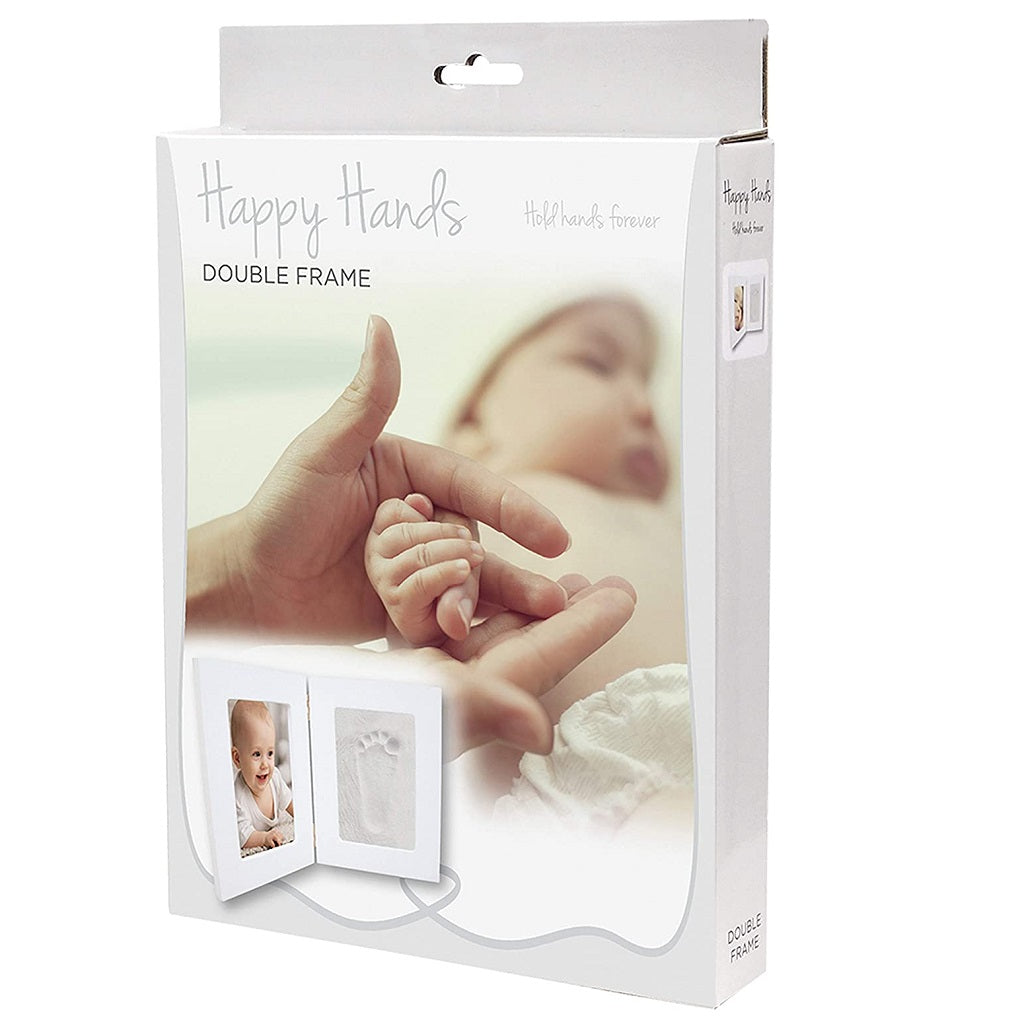Happy Hands Double Frame (White)