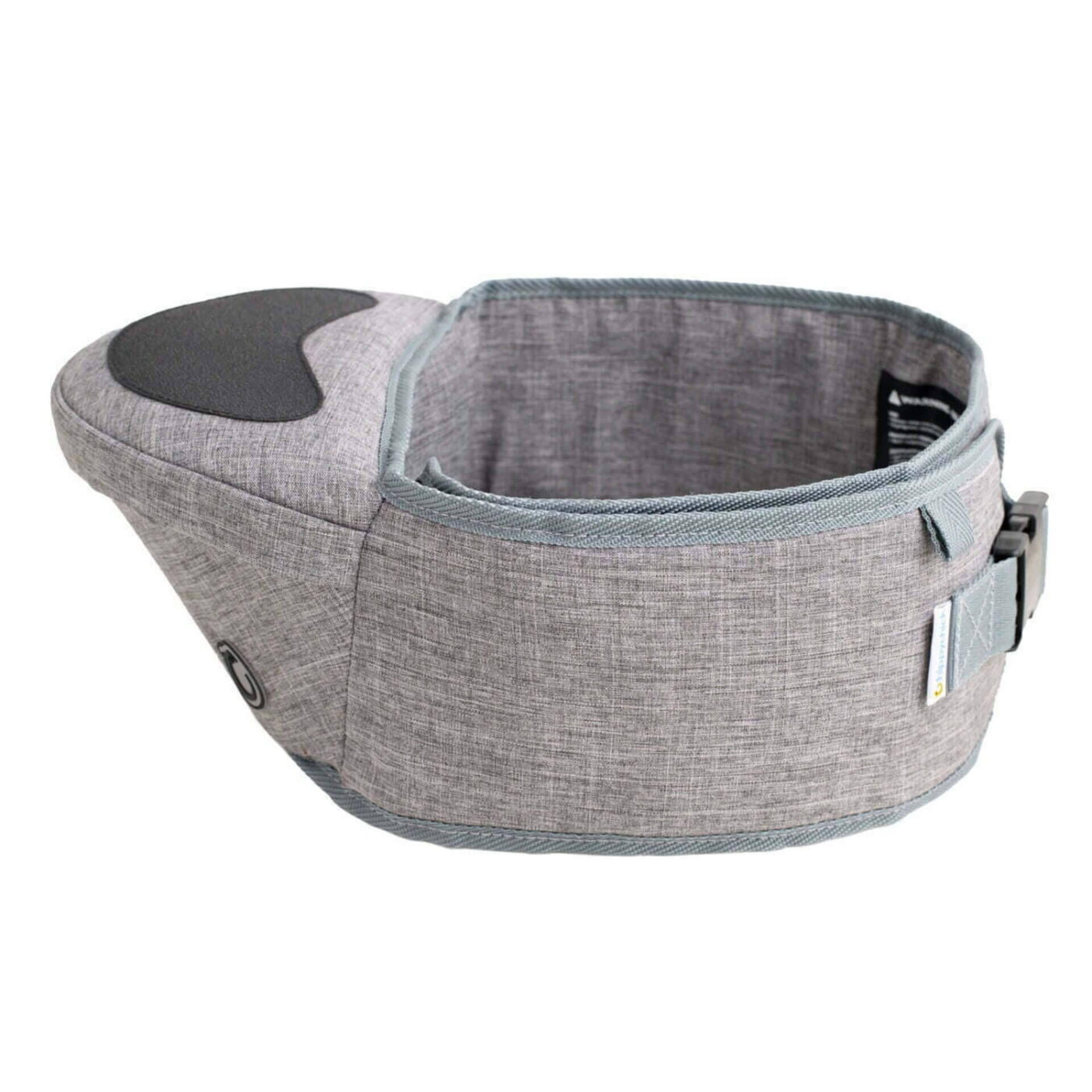 Comfortable, ergonomic hipseat carrier designed to evenly distribute weight and provide support for both the parent and baby during daily activities.