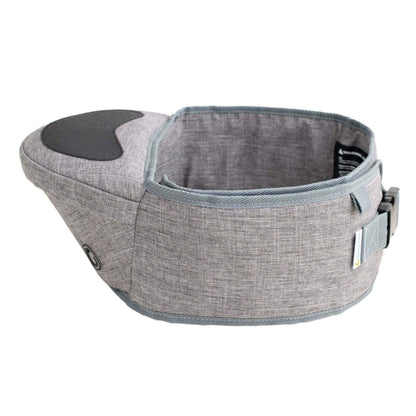 Comfortable, ergonomic hipseat carrier designed to evenly distribute weight and provide support for both the parent and baby during daily activities.