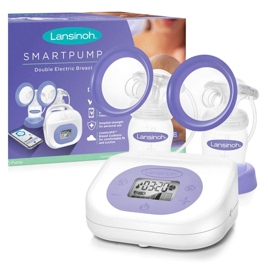 8 hospital stength suction levels and 3 pumping styles. Remembers mum's settings to simplify her routine. With smart technology -track pumping and see insights and guides with Lansinoh Baby 2.0 app. Lightweight; compact & portable with ergonomic handle.