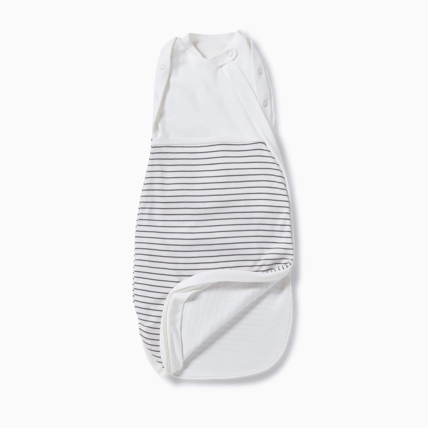 MORI Newborn Swaddle Bag (Grey Stripe)