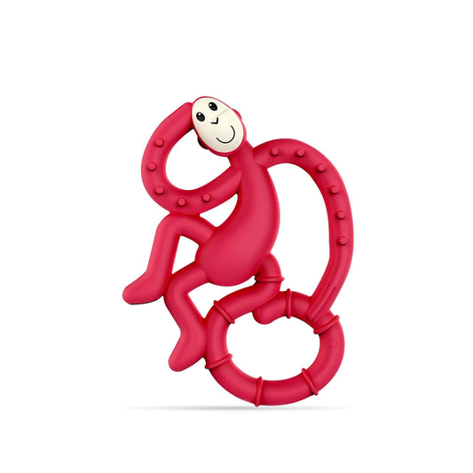 A fun and flexible textured teether that's perfect for very young babies. With BioCote? Antimicrobial Protection. Textured bumps gently massage baby's gums to relieve pain. Cute and compact - perfect for on the go.