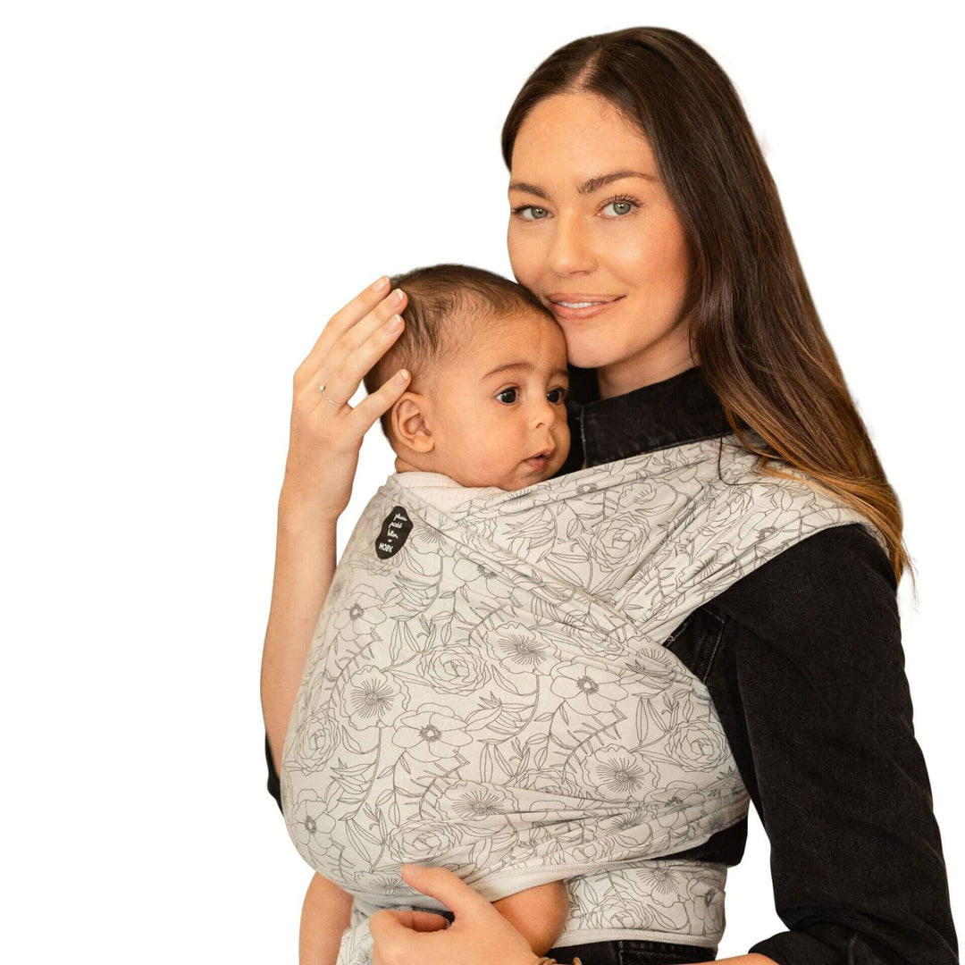 Moby Classic Baby Wrap (Seaside Poppies) – Bebeco