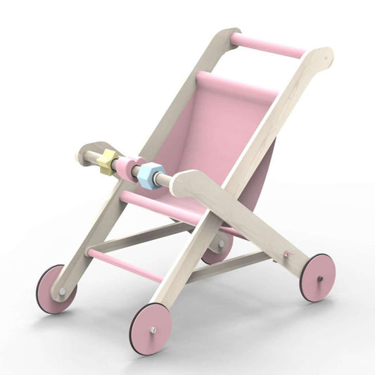 This Moover essential  Dolls Stroller was designed in the same shape as the  traditional Moover Classic Pram but is a slightly smaller and lighter option