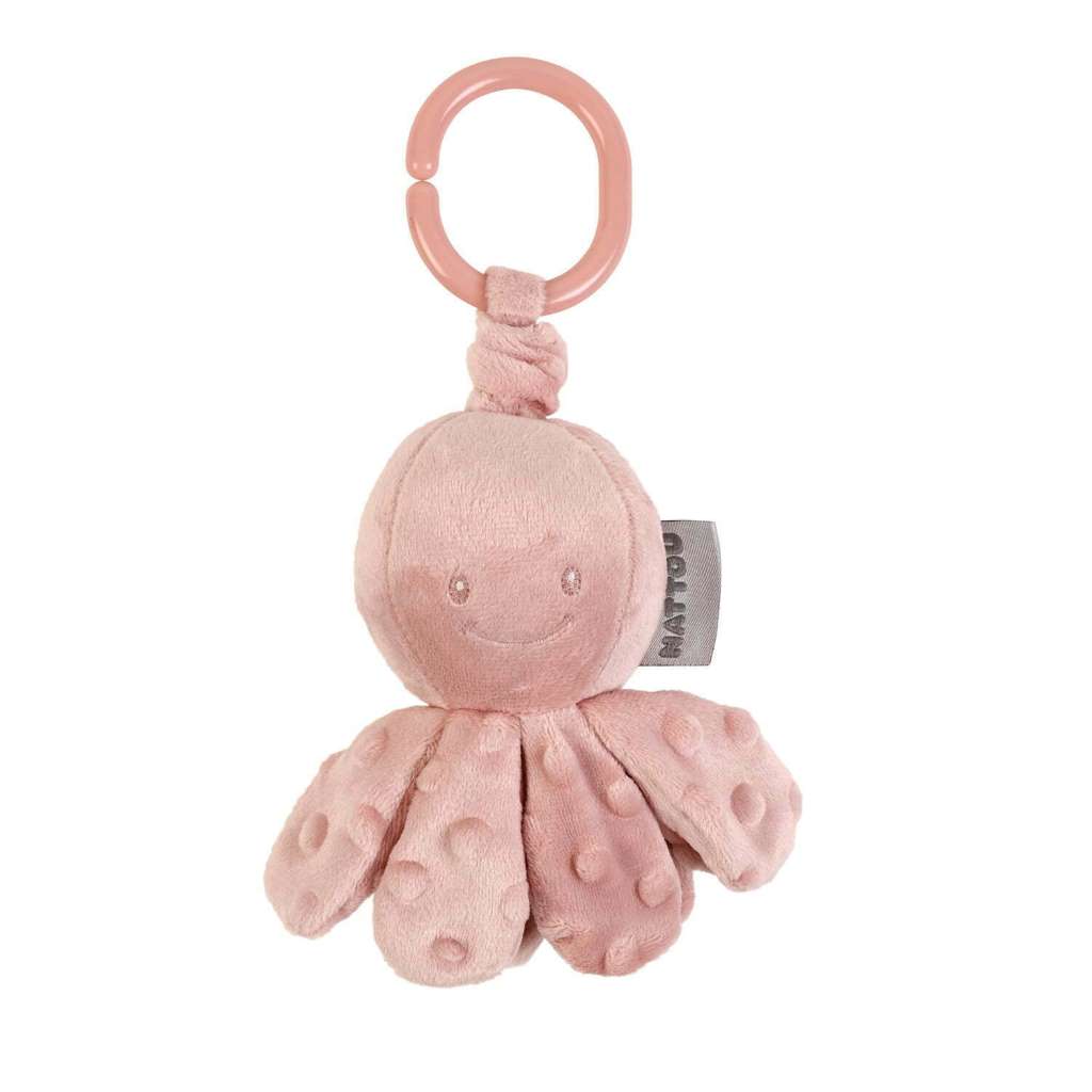 This cute octopus cuddly offers countless grasping possibilities and thus promotes the development of motor skills. There is an integrated vibration function that helps the child's sense of touch and auditory skills whilst providing plenty of entertainment.