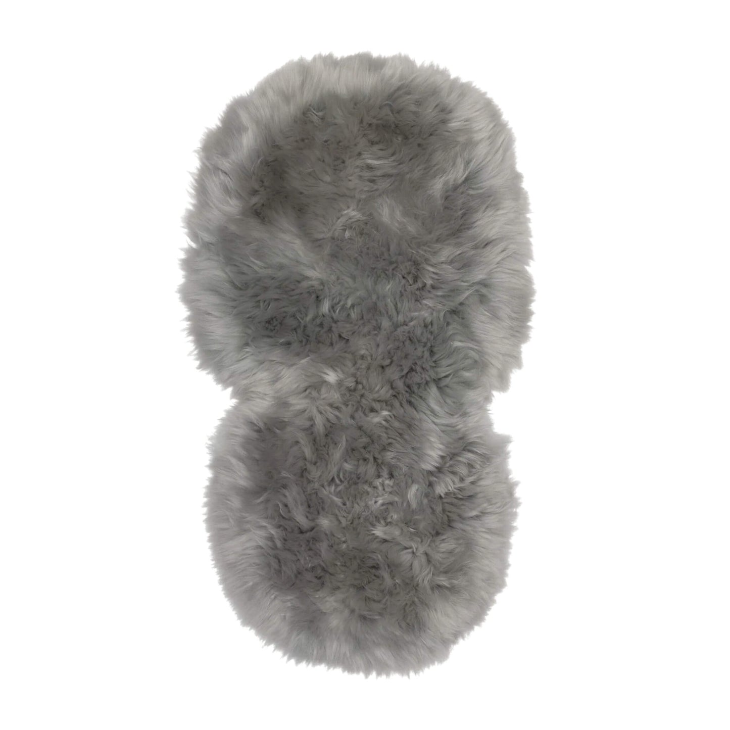 Soft and luxurious Naturally Sheepskins Deluxe Pram Liner in grey, designed to fit pushchairs and prams for cosy comfort.