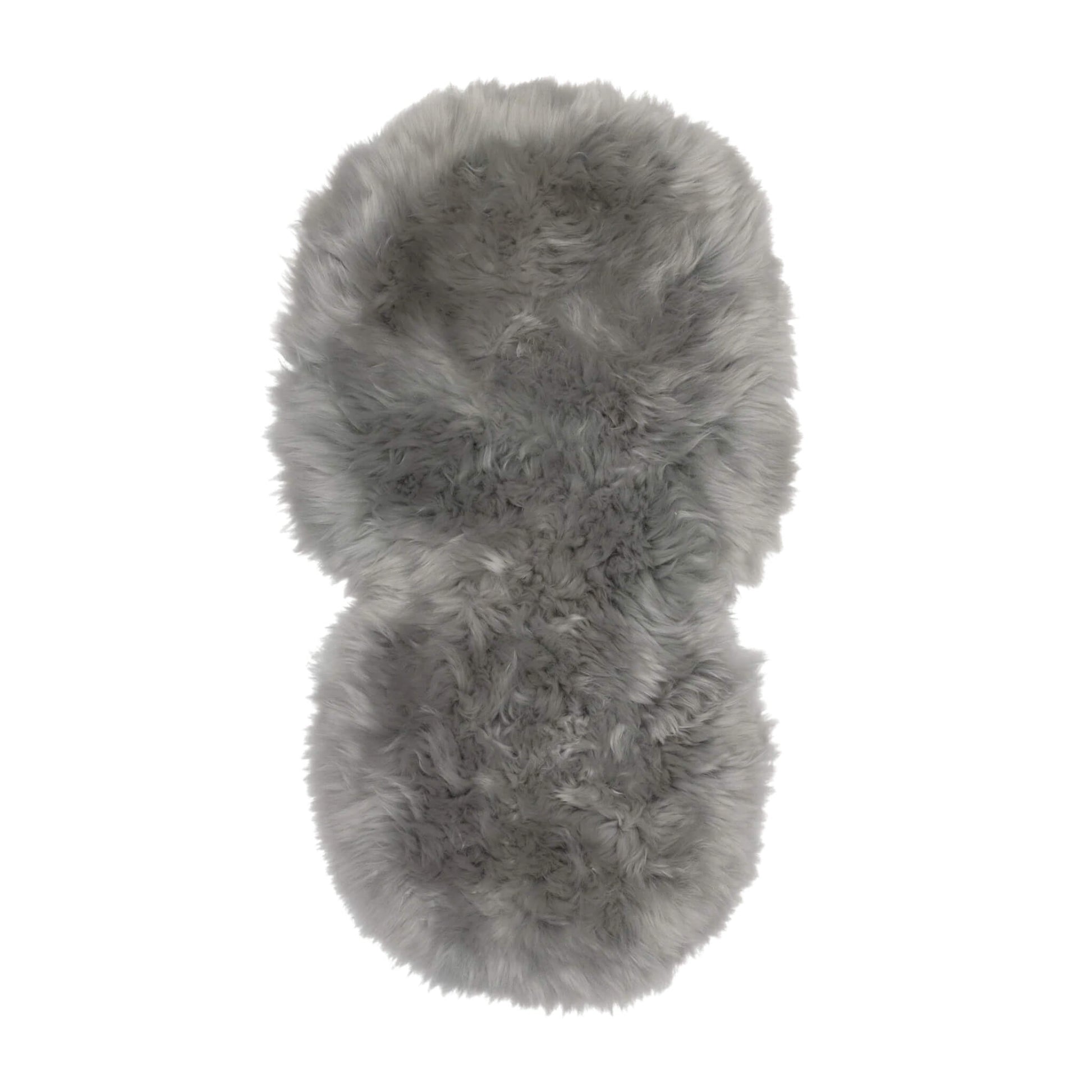 Soft and luxurious Naturally Sheepskins Deluxe Pram Liner in grey, designed to fit pushchairs and prams for cosy comfort.