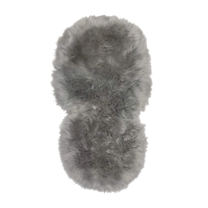 Soft and luxurious Naturally Sheepskins Deluxe Pram Liner in grey, designed to fit pushchairs and prams for cosy comfort.