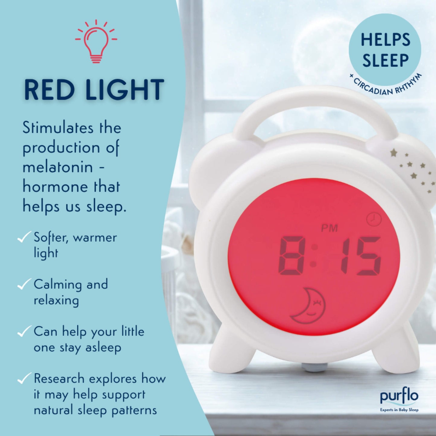 Purflo Snoozee Sleep Trainer Clock