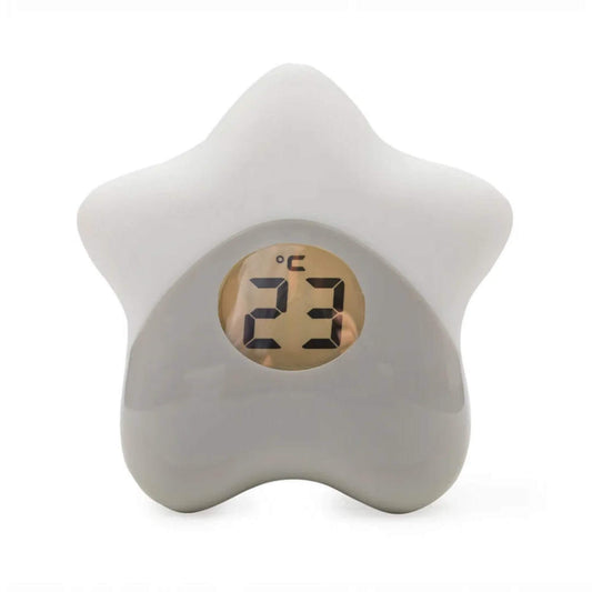 Purflo Starlight Room Thermometer with star-shaped design and digital temperature display showing 23°C.
