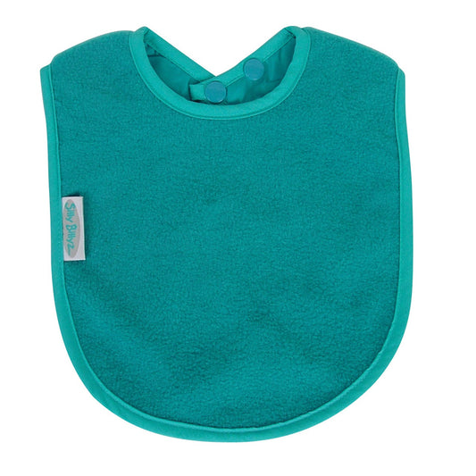 Soft, durable baby bibs, perfect for bottle feeding your baby or starting to eat solids. That can be messy! Fleece allows for quick wipe down of liquids. The double snap closure allows you to adjust the size to fit most toddlers. 
