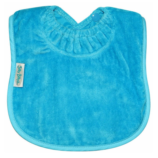 Silly Billyz Large Bibs are perfect for bubs starting to eat solids and can be left on while bottle feeding too. These high quality, waterproof and durable bibs are tumble dry safe and great for toddlers aged 3 months to 3 years plus. The double snap closure allows you to adjust the neck size to fit most toddlers.