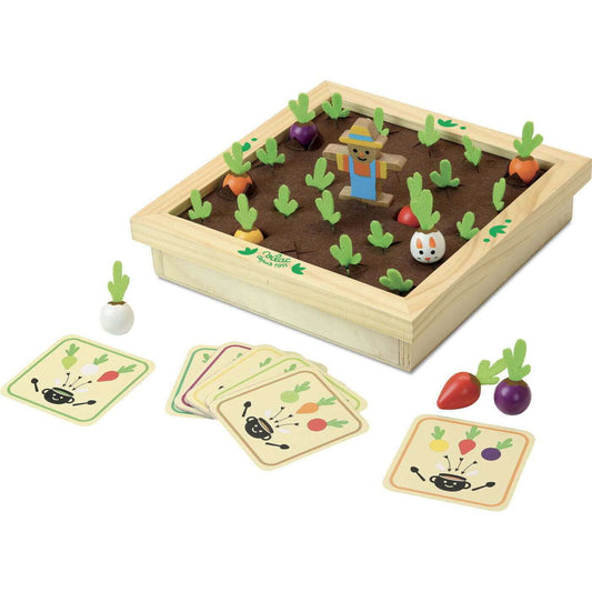 This vegetable garden provides two games in one – A traditional memory game, as well as a soup making game! Grab your recipe card and find the veggies you need to make up your soup.  Two to six players can have fun at the same time.