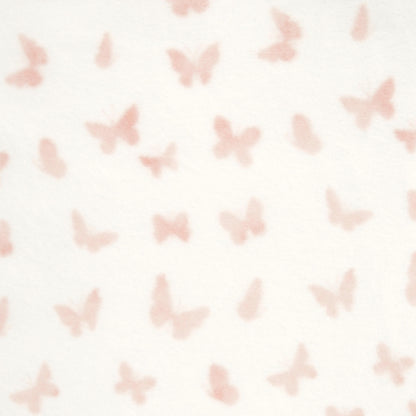 Close-up of the butterfly-print swaddle from the aden + anais Essentials Garden swaddle 3-pack.